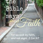 What the Bible says about Faith