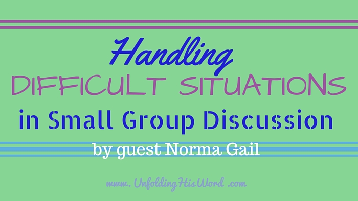 Handling Difficult Situations in Small Group Discussion